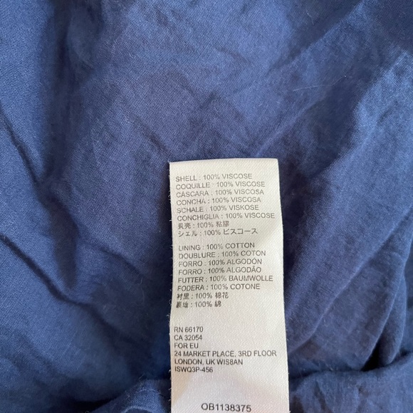 Urban Outfitters- Women Blue Mini Dress size S- Made in India - Picture 13 of 14